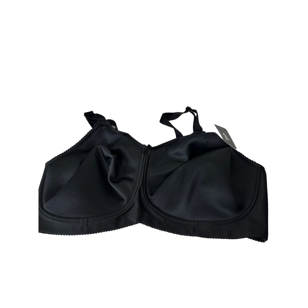 Elila Black Layla Seamless Wire-Free Spacer T-Shirt Bra‎ 1803 Womens Size 46F